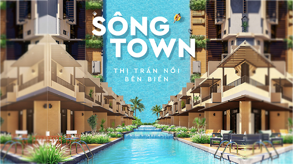 Phân khu Sông Town - Thị trấn nổi bên biển là sản phẩm hiếm hoi có sở hữu lâu dài và cực hút hiện nay