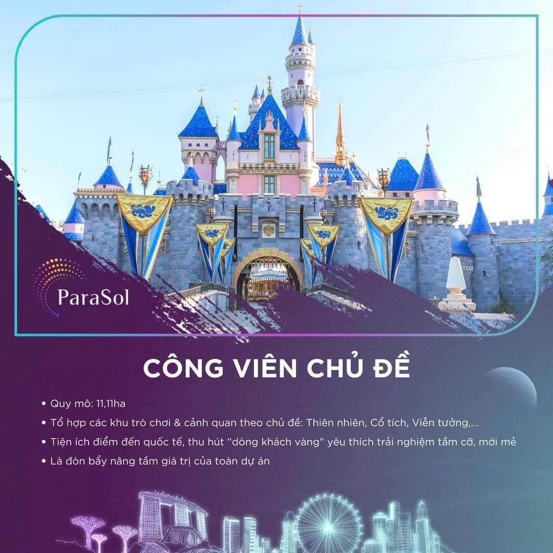 Thông tin của tiện ích công viên chủ đề