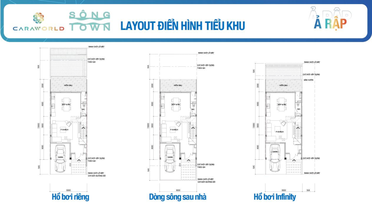 Layout điển hình tiểu khu Ả Rập